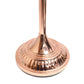 All The Rages Elegant Designs Marbleized White Glass Shade With Rose Gold Finish Torchiere Floor Lamp