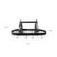 All The Rages Elegant Designs Oil Rubbed Bronze 2-Light Kitchen Pot Rack With Downlights