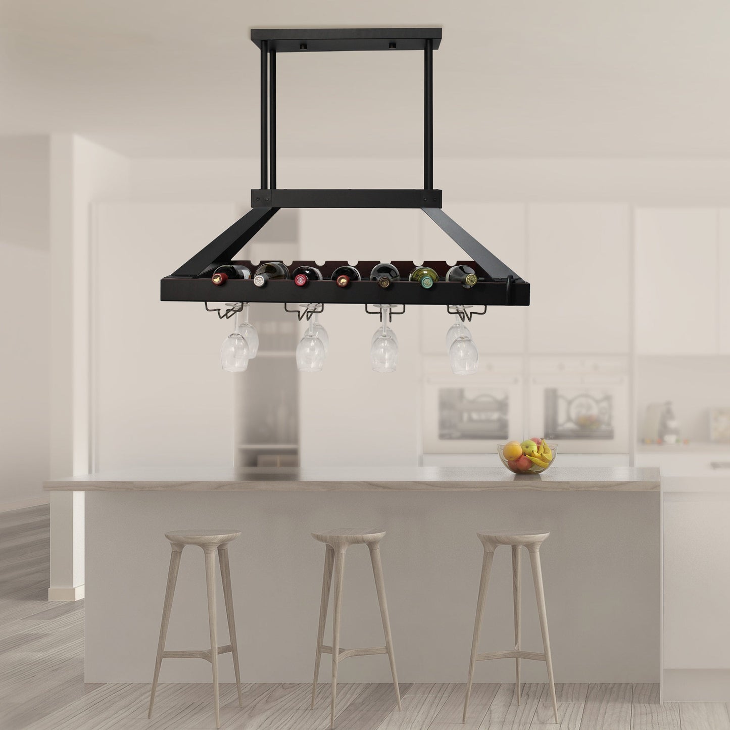 All The Rages Elegant Designs Oil Rubbed Bronze 2-Light LED Overhead Wine Rack Downlight