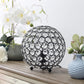 All The Rages Elegant Designs Restoration Bronze Finish 8" Elipse Crystal Ball Sequin Table Lamp