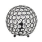 All The Rages Elegant Designs Restoration Bronze Finish 8" Elipse Crystal Ball Sequin Table Lamp