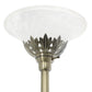 All The Rages Elegant Designs Scalloped Glass Shades With Antique Brass Finish 3-Light Floor Lamp