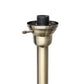 All The Rages Elegant Designs Scalloped Glass Shades With Antique Brass Finish 3-Light Floor Lamp