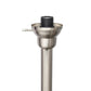 All The Rages Elegant Designs Scalloped Glass Shades With Brushed Nickel Finish 3-Light Floor Lamp