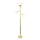 All The Rages Elegant Designs Scalloped Glass Shades With Gold Finish 3-Light Floor Lamp