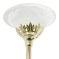 All The Rages Elegant Designs Scalloped Glass Shades With Gold Finish 3-Light Floor Lamp