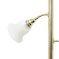 All The Rages Elegant Designs Scalloped Glass Shades With Gold Finish 3-Light Floor Lamp