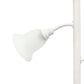 All The Rages Elegant Designs Scalloped Glass Shades With White Finish 3-Light Floor Lamp