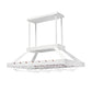 All The Rages Elegant Designs White 2-Light LED Overhead Wine Rack Downlight