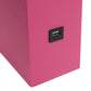 All The Rages Elegant Designs White Fabric Shade And Hot Pink Finish Modern Leather Table Lamp