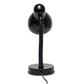 All The Rages Essentix 14" Black Flexible Gooseneck Metal Desk Task Lamp With Bowl Shaped Shade