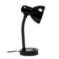 All The Rages Essentix 14" Black Flexible Gooseneck Metal Desk Task Lamp With Bowl Shaped Shade