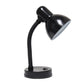 All The Rages Essentix 14" Black Flexible Gooseneck Metal Desk Task Lamp With Bowl Shaped Shade