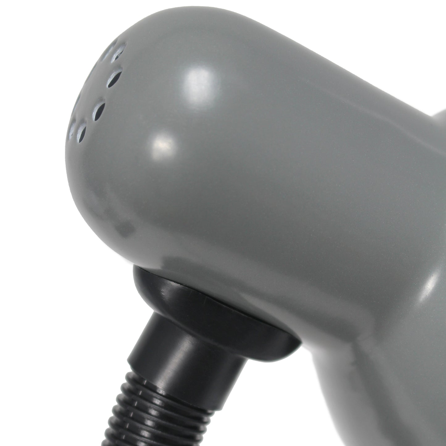 All The Rages Essentix 14" Gray Flexible Gooseneck Metal Desk Task Lamp With Bowl Shaped Shade