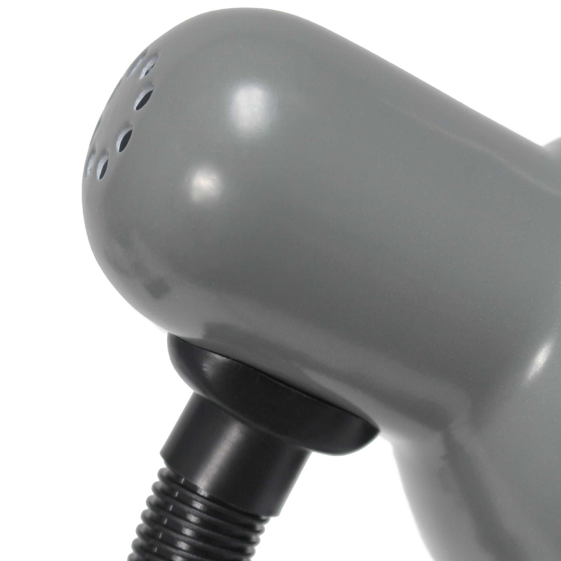 All The Rages Essentix 14" Gray Flexible Gooseneck Metal Desk Task Lamp With Bowl Shaped Shade