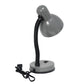 All The Rages Essentix 14" Gray Flexible Gooseneck Metal Desk Task Lamp With Bowl Shaped Shade
