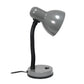 All The Rages Essentix 14" Gray Flexible Gooseneck Metal Desk Task Lamp With Bowl Shaped Shade