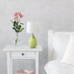 All The Rages Essentix 14" Green Ceramic Textured Tear Drop Shaped Table Lamp With Tapered White Fabric Shade
