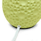 All The Rages Essentix 14" Green Ceramic Textured Tear Drop Shaped Table Lamp With Tapered White Fabric Shade