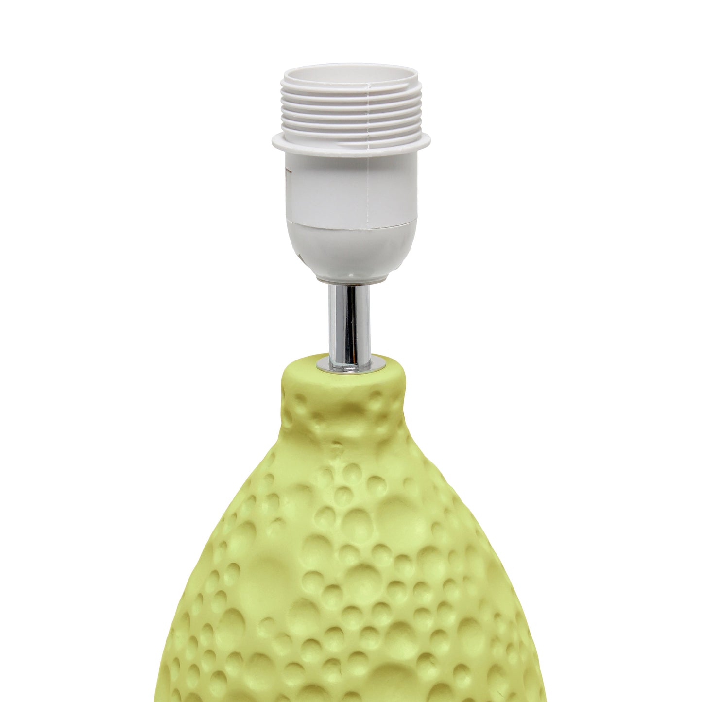 All The Rages Essentix 14" Green Ceramic Textured Tear Drop Shaped Table Lamp With Tapered White Fabric Shade