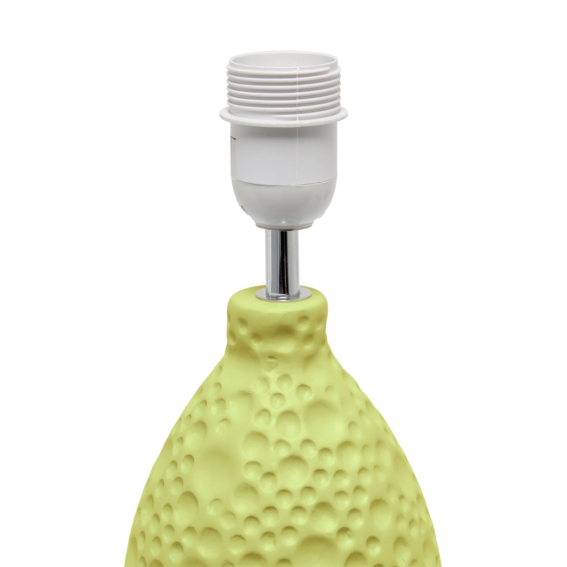 All The Rages Essentix 14" Green Ceramic Textured Tear Drop Shaped Table Lamp With Tapered White Fabric Shade