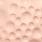 All The Rages Essentix 14" Pink Ceramic Textured Tear Drop Shaped Table Lamp With Tapered White Fabric Shade