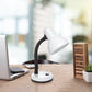 All The Rages Essentix 14" White Flexible Gooseneck Metal Desk Task Lamp With Bowl Shaped Shade