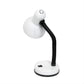All The Rages Essentix 14" White Flexible Gooseneck Metal Desk Task Lamp With Bowl Shaped Shade