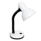 All The Rages Essentix 14" White Flexible Gooseneck Metal Desk Task Lamp With Bowl Shaped Shade