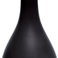 All The Rages Essentix 18" Black Ceramic Dewdrop Table Lamp With Matching Fabric Shade