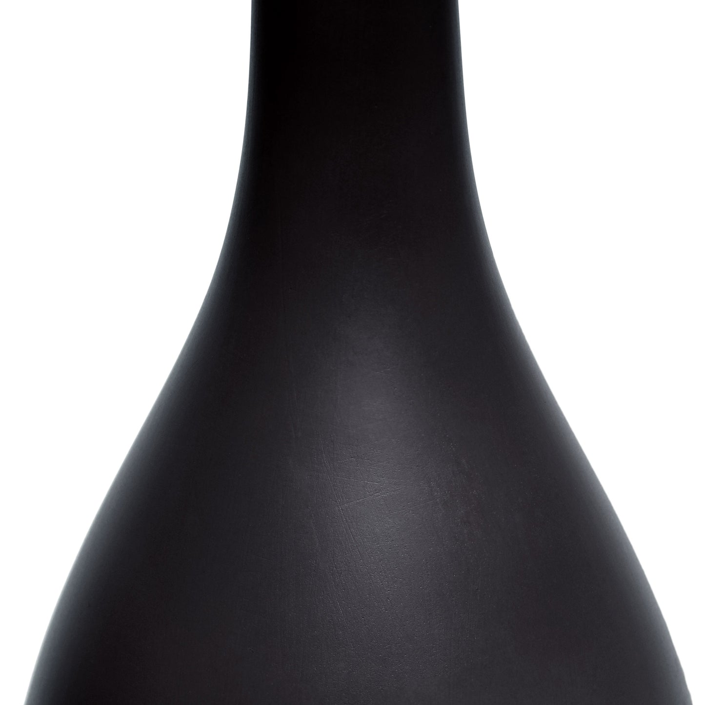 All The Rages Essentix 18" Black Ceramic Dewdrop Table Lamp With Matching Fabric Shade