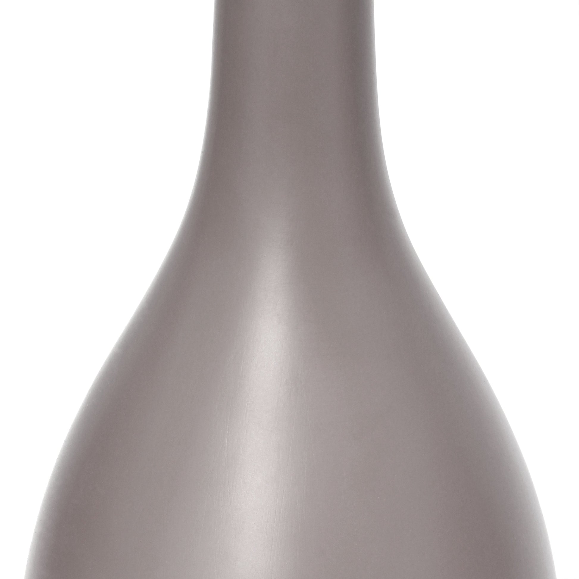 All The Rages Essentix 18" Gray Ceramic Dewdrop Table Lamp With Matching Fabric Shade