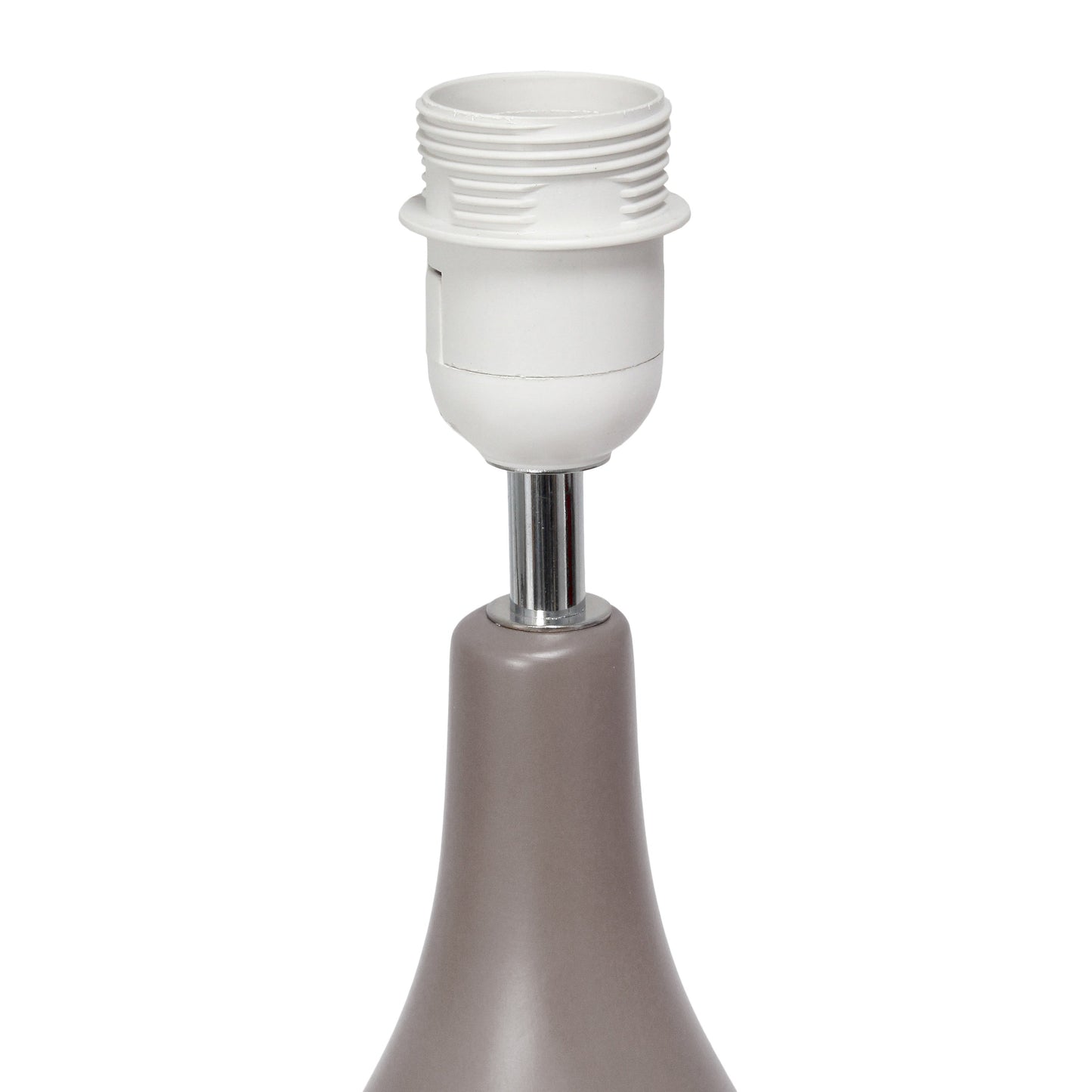 All The Rages Essentix 18" Gray Ceramic Dewdrop Table Lamp With Matching Fabric Shade