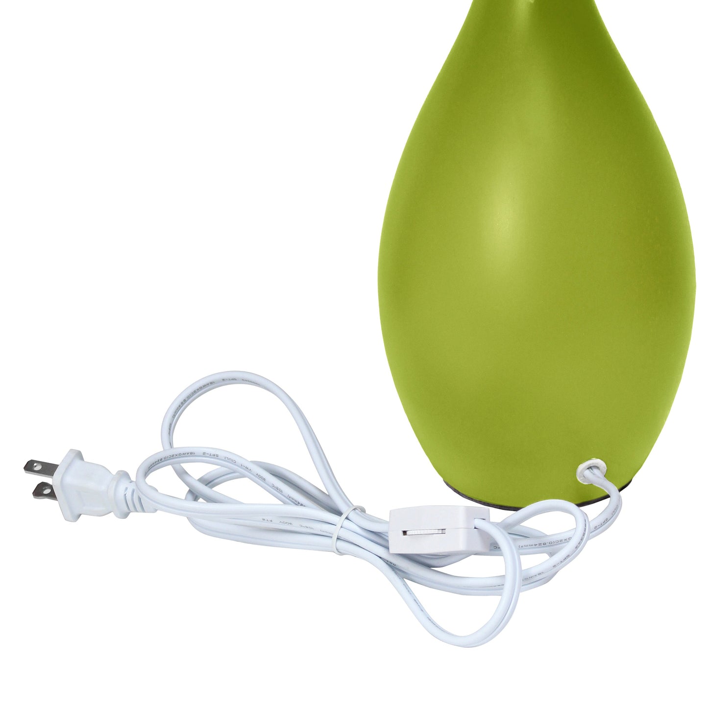 All The Rages Essentix 18" Green Ceramic Dewdrop Table Lamp With Matching Fabric Shade