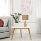All The Rages Essentix 18" Light Brown Ceramic Dewdrop Table Lamp With Matching Fabric Shade