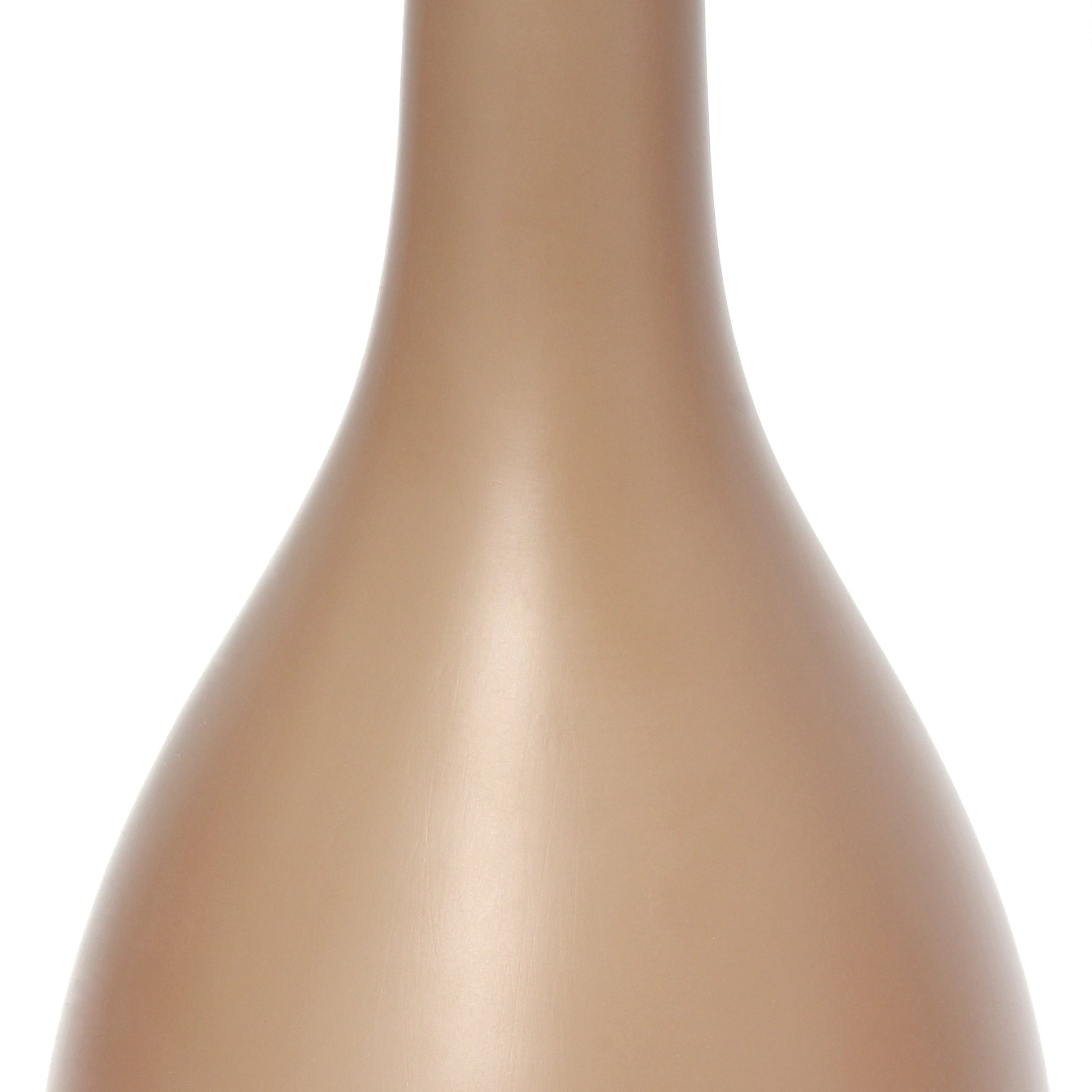 All The Rages Essentix 18" Light Brown Ceramic Dewdrop Table Lamp With Matching Fabric Shade