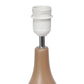 All The Rages Essentix 18" Light Brown Ceramic Dewdrop Table Lamp With Matching Fabric Shade
