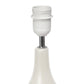 All The Rages Essentix 18" Off White Ceramic Dewdrop Table Lamp With Matching Fabric Shade