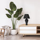 All The Rages Essentix 20" Black Ceramic Textured Table Lamp With Matching Empire Fabric Shade