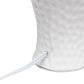All The Rages Essentix 20" White Ceramic Textured Table Lamp With Matching Empire Fabric Shade
