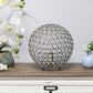 All The Rages Lalia Home 10" Antique Brass Elipse Contemporary Metal Crystal Round Sphere Glamorous Orb Table Lamp