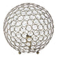 All The Rages Lalia Home 10" Antique Brass Elipse Contemporary Metal Crystal Round Sphere Glamorous Orb Table Lamp