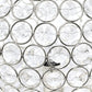 All The Rages Lalia Home 10" Chrome Elipse Contemporary Metal Crystal Round Sphere Glamorous Orb Table Lamp