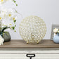 All The Rages Lalia Home 10" Gold Elipse Contemporary Metal Crystal Round Sphere Glamorous Orb Table Lamp