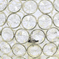 All The Rages Lalia Home 10" Gold Elipse Contemporary Metal Crystal Round Sphere Glamorous Orb Table Lamp