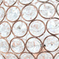 All The Rages Lalia Home 10" Rose Gold Elipse Contemporary Metal Crystal Round Sphere Glamorous Orb Table Lamp