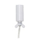 All The Rages Lalia Home 10" White Elipse Contemporary Metal Crystal Round Sphere Glamorous Orb Table Lamp