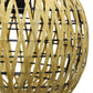 All The Rages Lalia Home 11" Natural Farmhouse Coastal Woven Paper Shade Pendant Light