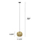 All The Rages Lalia Home 11" Natural Farmhouse Coastal Woven Paper Shade Pendant Light