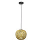 All The Rages Lalia Home 11" Natural Farmhouse Coastal Woven Paper Shade Pendant Light